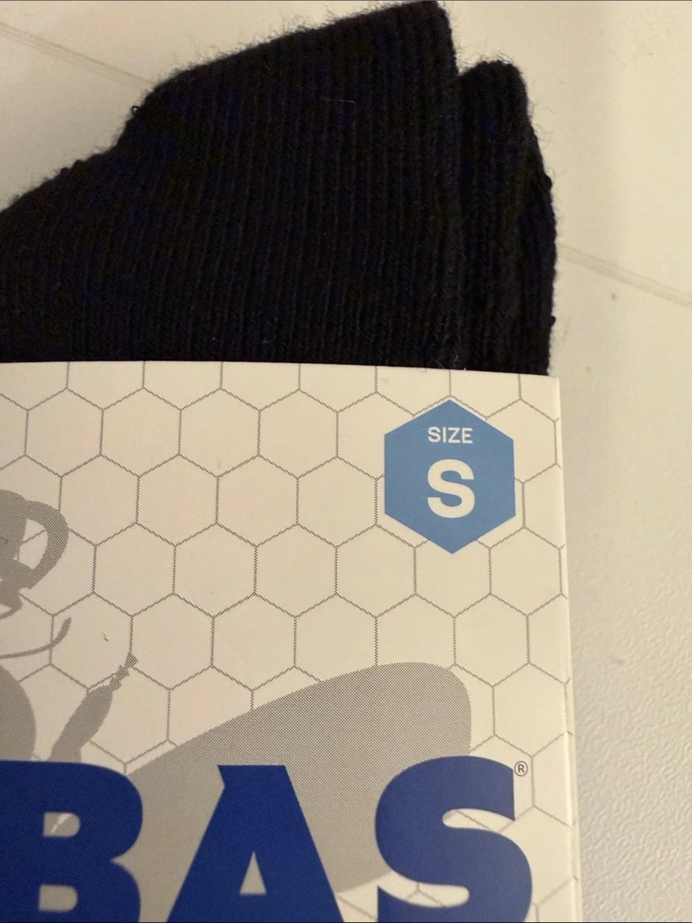 Bombas unisex Black Crew Socks with Gray Stripes (2-Pack) size S NWT